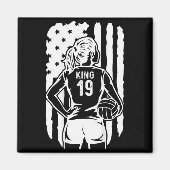 Fife Life High School Volleyball King 19 Magnet (Vorne)