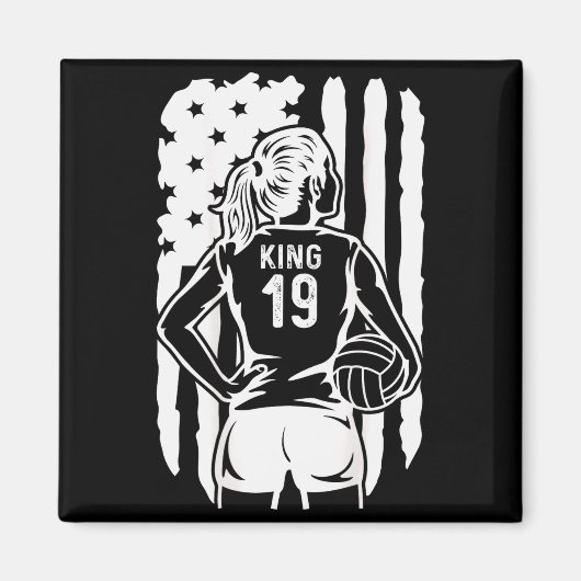 Fife Life High School Volleyball King 19 Magnet (Vorne)