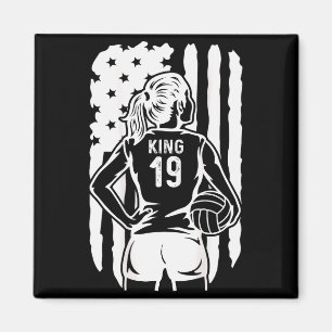 Fife Life High School Volleyball König 19 Magnet