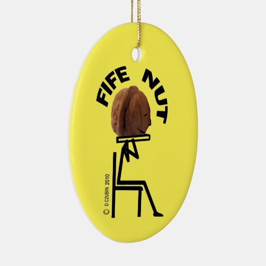 Fife Nut Keramik Ornament (Rechts)