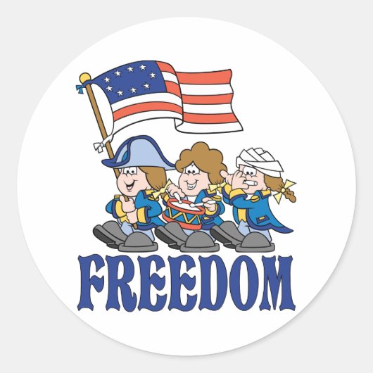 Fife- und Trommelkorps Runder Aufkleber (Vorderseite)