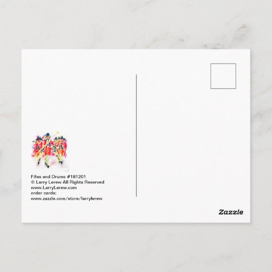 Fifes und Trommeln #181201 Postkarte (Rückseite)