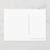 Fifi ~ ÄNDERUNG FARBE Postkarte / Einladung (Rückseite)