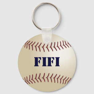 Fifi Baseball Keychain von 369MyName Schlüsselanhänger