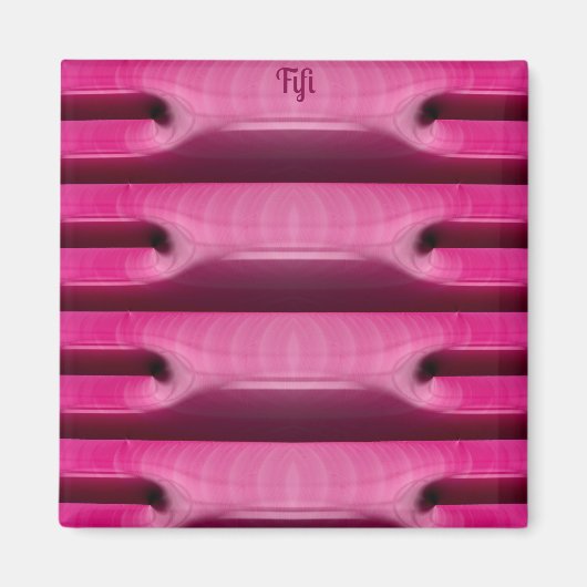 FIFI ~ BON BONS ~ Abstraktes Muster ~ PINK ~ Magnet (Vorne)