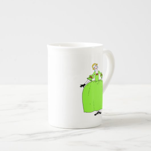 Fifi ~ Bone China 10oz Tasse (Vorderseite Rechts)