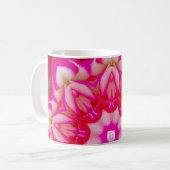 FIFI ~ PERSONALISIERTE ROSE FRAKTAL ~ KAFFEETASSE (Vorderseite Links)