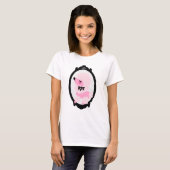 Fifi Pink Poodle Woman Tshirt (Vorne ganz)