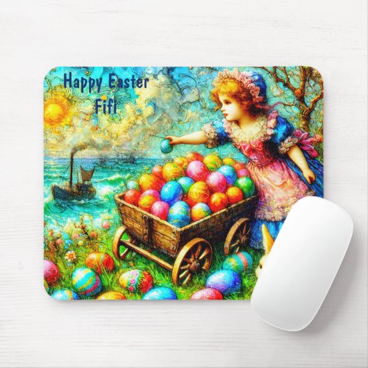 FIFI ~ Vintages EASTER-Bild ~ Mousepad (Mit Mouse)