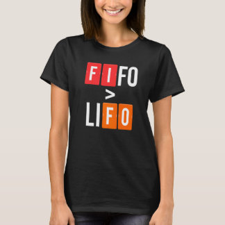 Fifo Lifo Math Accountant Finance Cpa Bookkeeper   T-Shirt