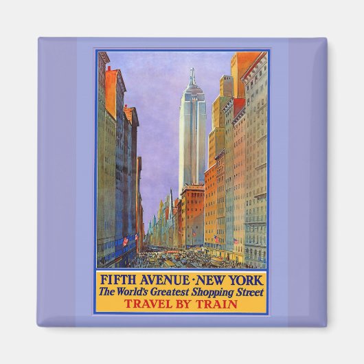 Fifth Avenue New York Weltbest Shopping St. Magnet (Vorne)