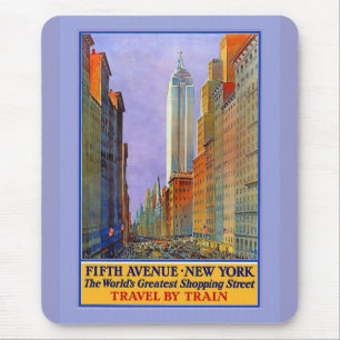 Fifth Avenue New York Weltbest Shopping St. Mousepad