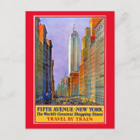 Fifth Avenue, New Yorker Vintage Poster,