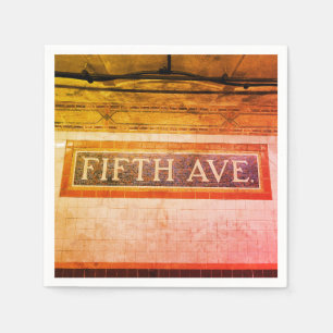 Fifth Avenue Tile Sign - New York City Serviette