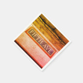 Fifth Avenue Tile Sign - New York City Serviette (Ecke)