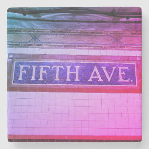 Fifth Avenue Tile Sign - New York City Steinuntersetzer