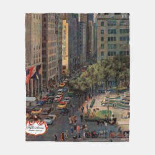 Fifth Avenue von John Falter Fleecedecke