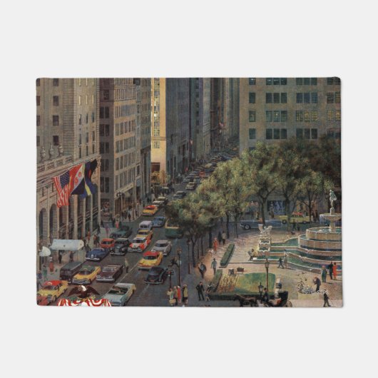 Fifth Avenue von John Falter Fußmatte (Vorderseite)