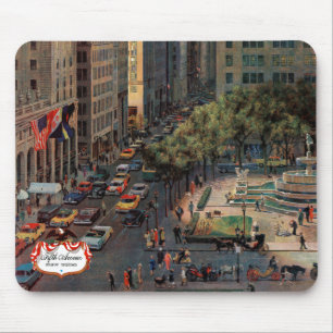 Fifth Avenue von John Falter Mousepad