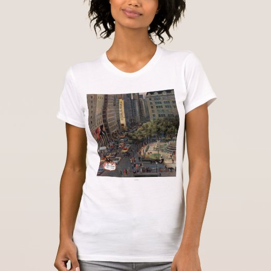 Fifth Avenue von John Falter T-Shirt (Vorderseite)