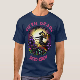 Fifth Grade Boo Crew Funny Halloween T-Shirt Beäng