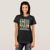 Fifth Grade Crew Groovy Back School 5th Grade Teac T-Shirt (Vorne ganz)
