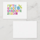Fifth Grade Graduate 2023 Graduation Vacation Gift Mitteilungskarte (Vorne/Hinten)