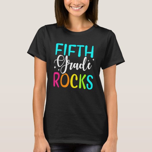 Fifth Grade Rocks Shirt Team 5th Grade Teacher (Vorderseite)
