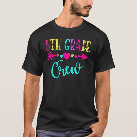 Fifth Grade Teacher  Back To School 5th Grade Crew T-Shirt (Vorderseite)