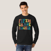 Fifth Grade Teacher Groovy First Day Of School T-Shirt (Vorne ganz)