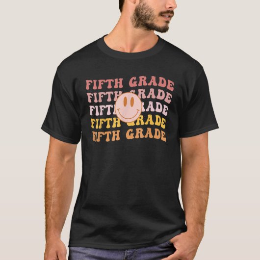 Fifth Grade Vibes 5th Grade Team 1st Day of School T-Shirt (Vorderseite)