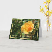 Fifth Wedding Anniversary Wishes Yellow Rose Karte (Gelbe Blume)