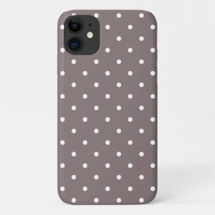 Fifties Brown Polka Dot iPhone, Plus und Pro Case