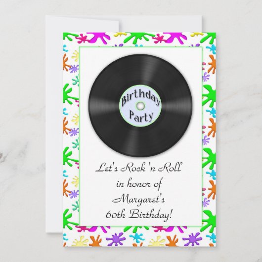 FiftiesThemed Einladung (Vorderseite)