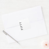 Fifty 50th Birthday Party Quadratischer Aufkleber (Umschlag)