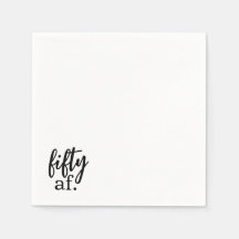 Fifty Af Cocktail Napkins
