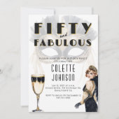 Fifty and Fabulous 1920s Einladung (Vorderseite)