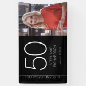 Fifty and Fabulous 50th Birthday Photo Poster Banner (Vertikal)