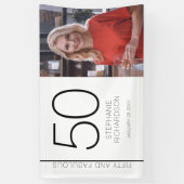 Fifty and Fabulous 50th Birthday Photo Poster Banner (Vertikal)