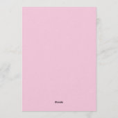 Fifty and Fabulous Blush Pink 50th Birthday Party Einladung (Rückseite)