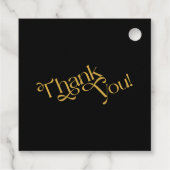 Fifty and Fabulous Gold Dress Black 50th Birthday Geschenkanhänger (Rückseite)