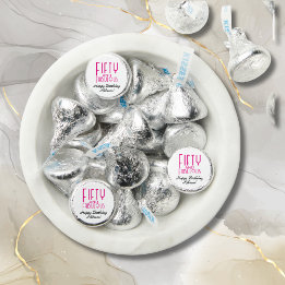 Fifty and Fabulous Hot Pink Art Deco 50th Birthday