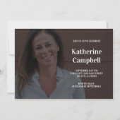 Fifty and Fabulous Photo 50th Birthday Einladung (Rückseite)