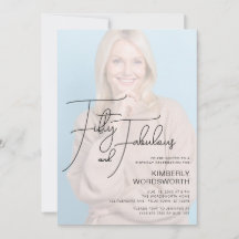 Fifty and Fabulous Photo 50th Birthday Party