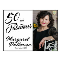 Fifty and Fabulous Photo 50th Birthday Party