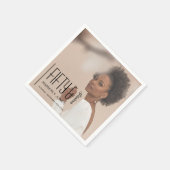 Fifty and Fabulous Photo 50th Birthday Party Serviette (Ecke)