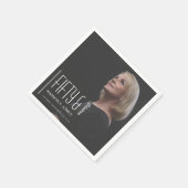 Fifty and Fabulous Photo 50th Birthday Party Serviette (Ecke)