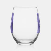 Fifty and Fabulous Script 50th Birthday Weinglas Ohne Stiel (Links)