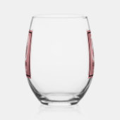 Fifty and Fabulous Script 50th Birthday Weinglas Ohne Stiel (Rechts)