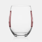 Fifty and Fabulous Script 50th Birthday Weinglas Ohne Stiel (Links)